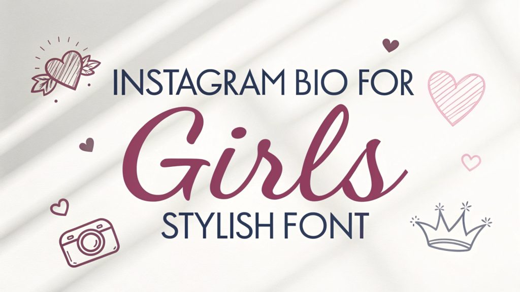 Instagram Bio for Girls Stylish Font